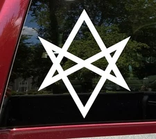 Unicursal Hexagram Vinyl Sticker | Occult Symbol Sigil Magic | Die Cut Decal