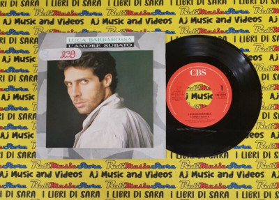 LP*45 7'' LUCA BARBAROSSA L'amore rubato Vivo 1988 italy CBS 651414