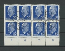 DDR ULBRICHT 937 b X y II UR 4 TYPENPAARE I/II + ABART!! gest. h5646
