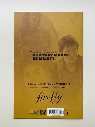 Firefly #1 1:25 Incentive B&W Virgin Variant Cover by Joe Quinones New Comic DW3 - Picture 2 of 2