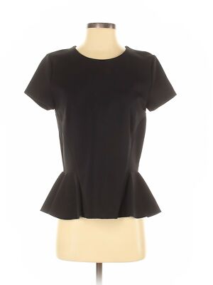 J.Crew Women Black Short Sleeve Top S 