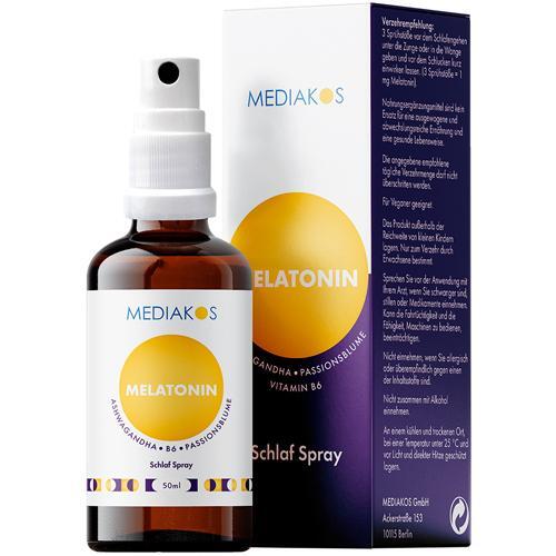 MELATONIN ASHWAGANDHA Mediakos Schlaf Spray vegan 50 ML PZN 18243677