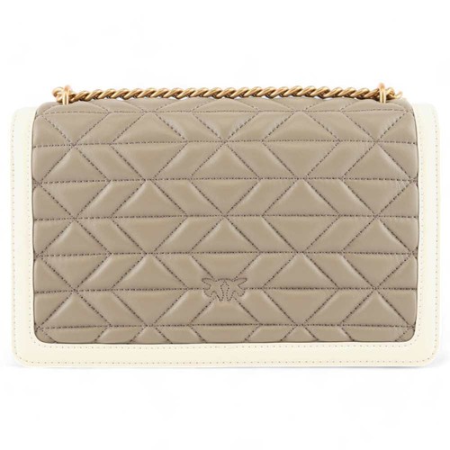 Moda Borsa PINKO LOVE ONE CLASSIC Donna Pelle Grigio - 100941-A1XI-IZ1Q - Imagen 2 de 4