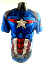 Marvel Captain America Mens Costume Tee Shirt T-Shirt Medium