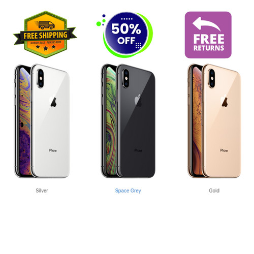 Apple iPhone XS 64GB/256GB - Space Gray/Gold - Unlocked - Free Shipping!