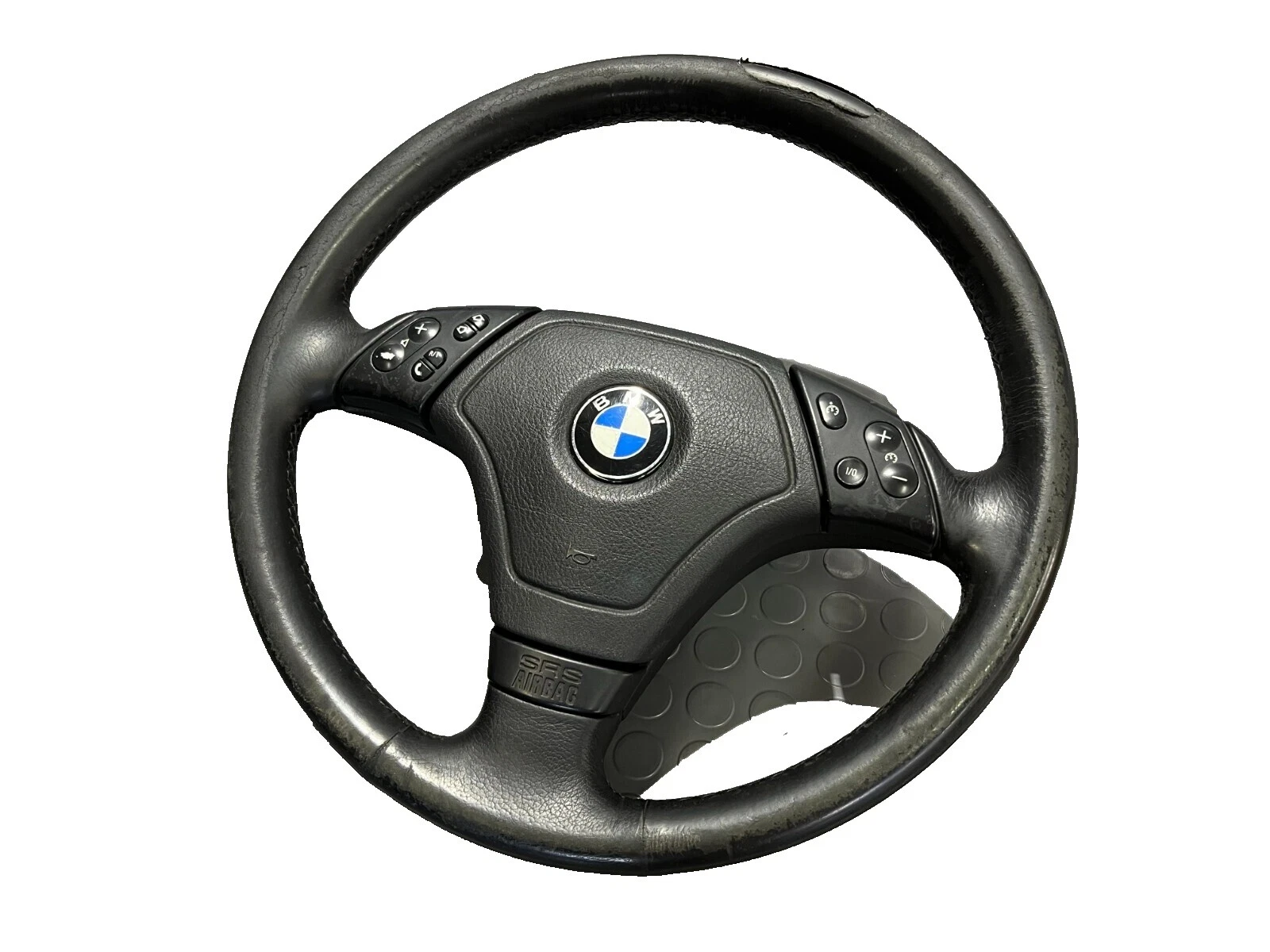 Black Leather Car & Truck Steering Wheels & Horn Buttons