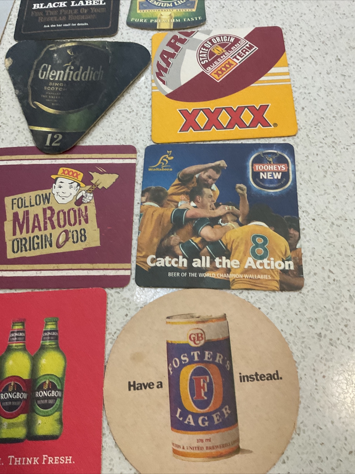 BEER COASTERS X 18 VB XXXX JIM BEAM ANSETT CARDBOARD DRINK COASTERS eBay
