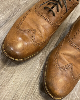 Cole Haan Air Colton Wing Tip Oxfords Shoes Distressed Brown  display picture 3