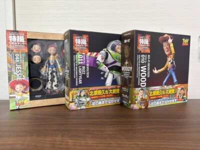 KAIYODO Toy Story SCI-FI Revoltech Tokusatsu Woody #010 Buzz #011 Jessi #048 NEU