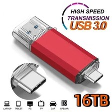 16TB OTG USB Flash Drive Type-C Memory Stick Flash Drive Android Phone PC Mac