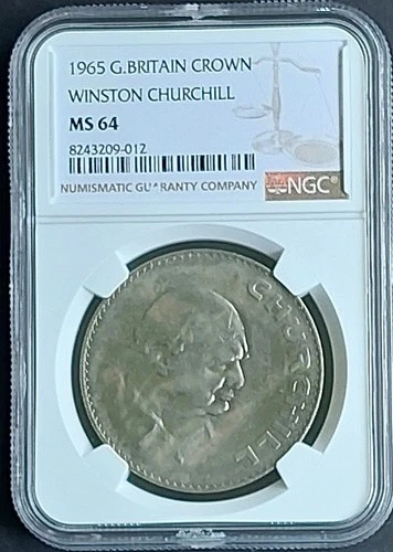 1965 Great Britain Crown , NGC MS 64, Winston Churchill             # 2018,#66-8