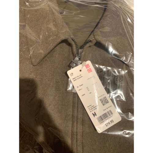 NWT Uniqlo Single Collar Short Jacket in Khaki Unisex Size M - Picture 8 of 8