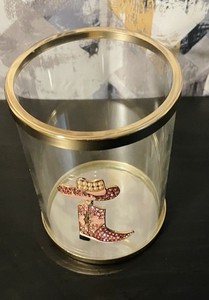 Western Cowboy Boot & Hat Brush Holder