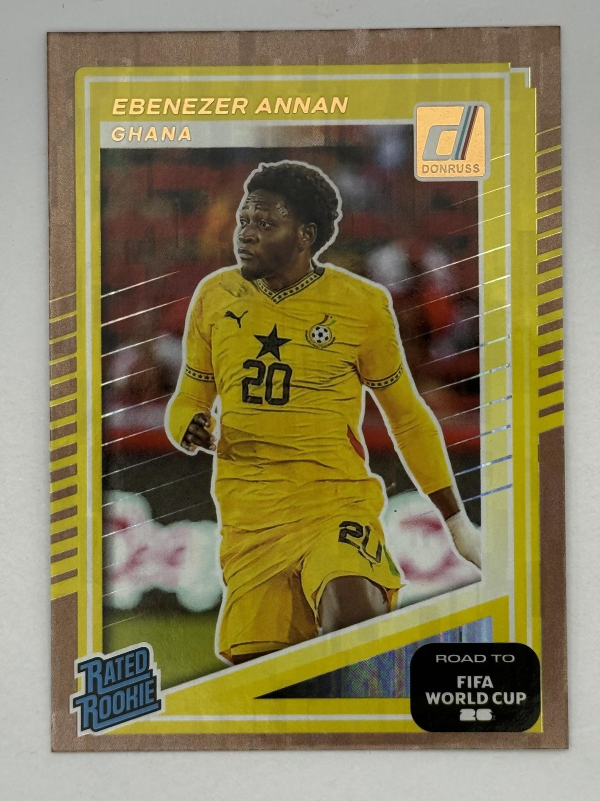 2025-26 Donruss Road to FIFA World Cup Rookie #210 Ebenezer Annan Bronze