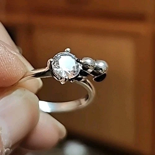 Peanuts Snoopy Hug Ring Size 8 925 Silver - Image 3 of 4