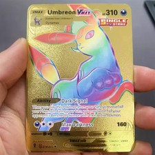 Pokemon Card Umbreon VMAX 214/203 Metal Card - Carta In Metallo Fanmade TCG