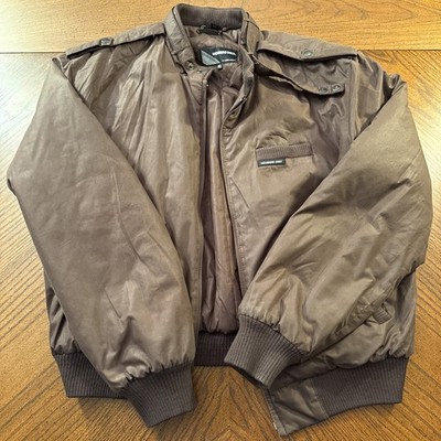 Members Only Full Zip Jacket - Heavier Weight Brown Size 42 Pre Owned 