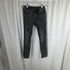 Old Navy Jeans Boys 10 Slim Black Gray Built-In Tough 360 Stretch Denim 5-Pocket