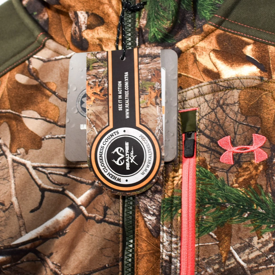 Under Armour Women's Small ColdGear RealTree Camo Water Resistant Hunting Coat - Image 4 of 4