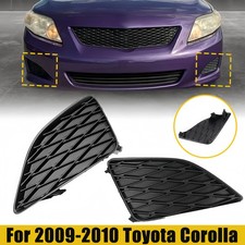 2pcs Front Bumper Insert Fog Light Cover For 2009-2010 Toyota Corolla Leftright