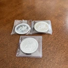 Lot of 3 - 1 Troy oz 999 Fine Silver Rounds Liberty Silver