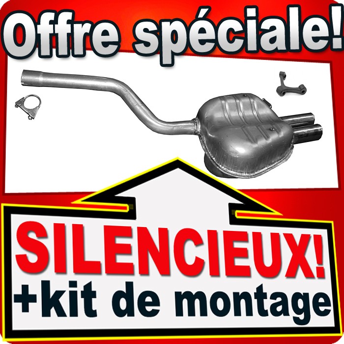 Silencieux arrière pot echappement Skoda Octavia II 2 2.0 FSI BVZ BLY