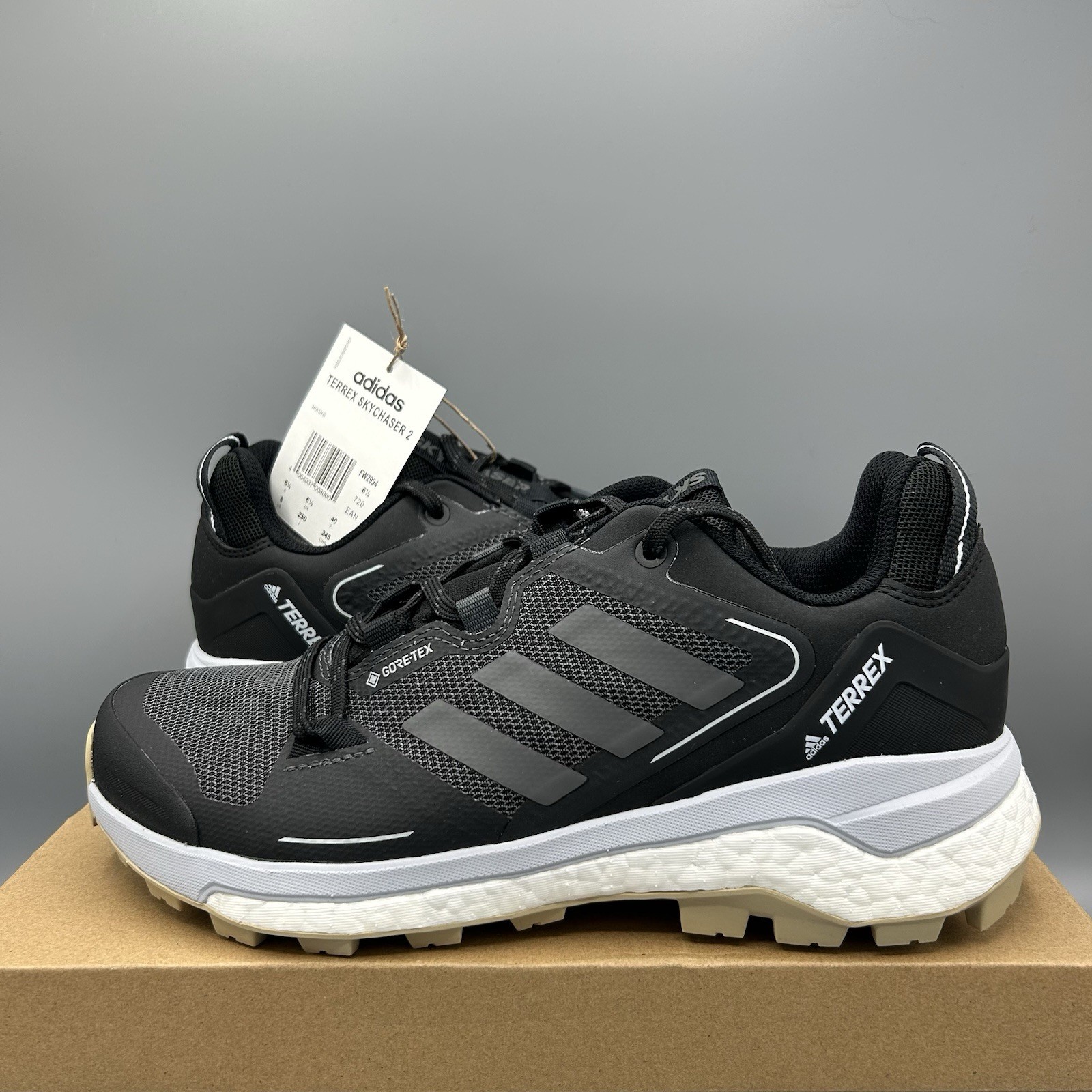 Adidas Terrex Skychaser 2 GTX Negro Goretex Trail Senderismo Zapatos Reino Unido 6.5 UE 40 EE. UU. 8