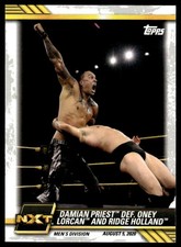 2021 TOPPS WWE NXT DAMIAN PRIEST DEF. ONEY LORCAN AND RIDGE HOLLAND #53 3856