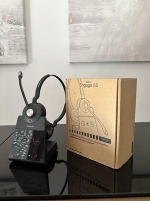 Jabra Engage 65 Stereo Wireless Headset DECT  Modell  9559-553-111   Top Zustand
