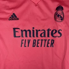 Seltenes Original Real Madrid 2020/2021 Away Langarm Fußball Trikot Herren XXL 2XL