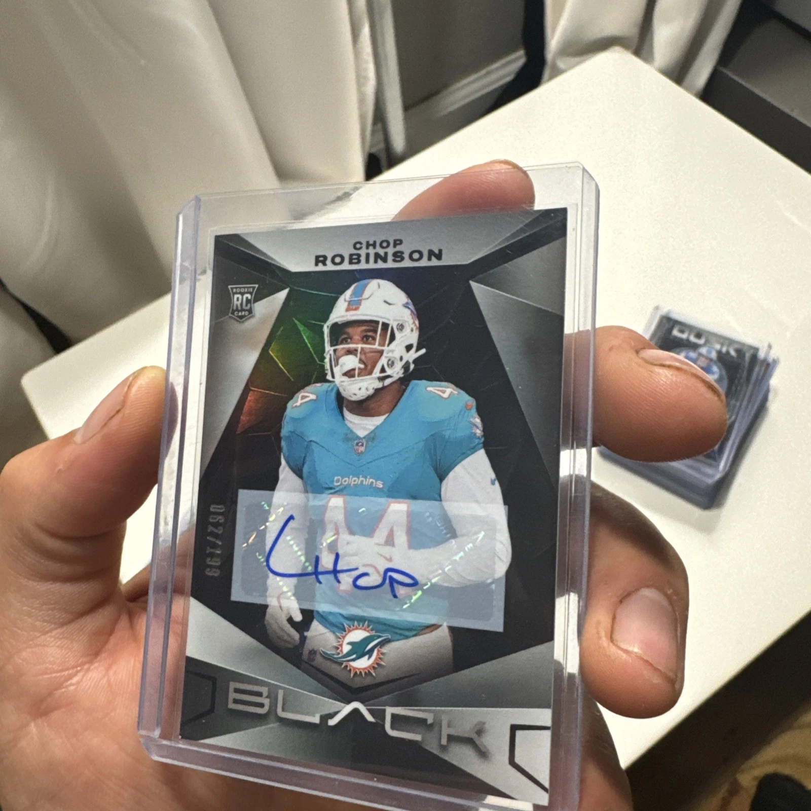 Chop Robinson trading card