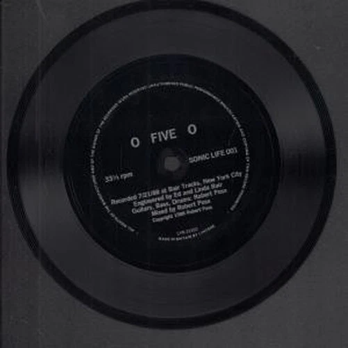 Robert Poss O Five O 7" Vinyl UK Sonic Life 1988 Flexi Disc 001