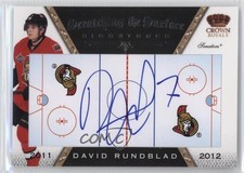 2011 Crown Royale Scratching the Surface Signatures David Rundblad #7 Auto 0f2