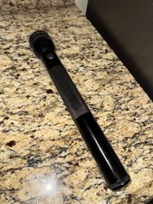 Vtg Mag-Lite Aluminum Flashlight 14 1/2" 4 D Cell Black Made In USA Ontario, CA