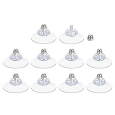 10 Packs Suction Cups for Glass 30mm/1.2" Dia Sucker Pads with M4 x 8mm Screw
