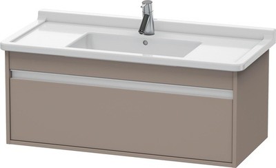 Duravit Ketho Wall-Mount Vanity Unit Basalt