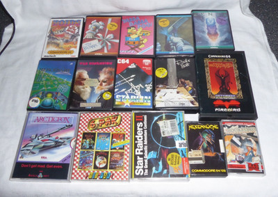 15 x Commodore 64 CBM 64/128  Spiel - Tape / Kassette -verschiedene Spiele 2