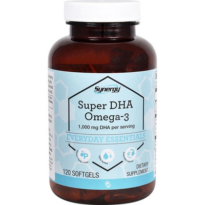 Synergy , Super DHA Omega-3, 120 Softgels