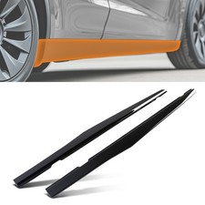 Body Side Extension Panel For Chevy Camaro Ss Ls Lt 2010-2015 Gloss Black Skirt