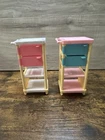 Set Of 2 Barbie Pet Doctor Love n Care Vet Center Storage Carts 1994 Mattel VTG