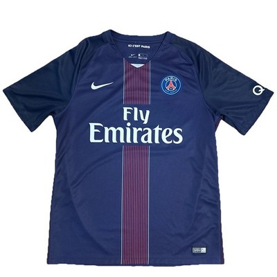 Nike PSG Paris Saint Germain 2016/2017 Home Soccer Jersey Dri-Fit Men s Large
