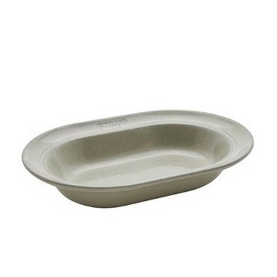 STAUB White Truffle Ceramic 10'' Oval Serving Dish Stoneware New in Box