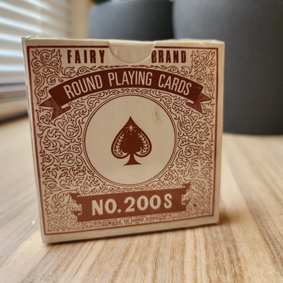 VTG Fairy Brand Round Playing Cards ~  Made in Hong Kong ~ Sealed Deck ~ READ