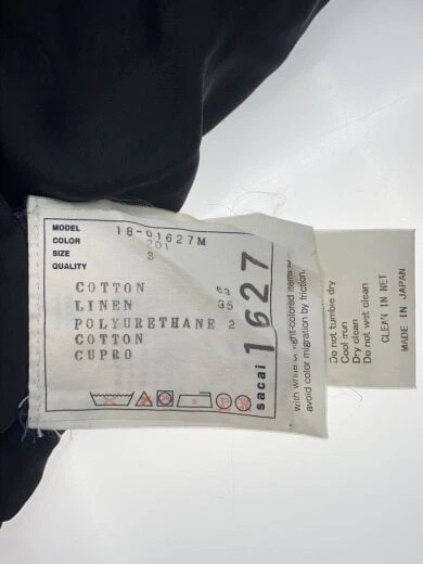 sacai Felpa con cappuccio da montagna Giacca 3 Cotone NVY Colore tinta unita 18 01627M