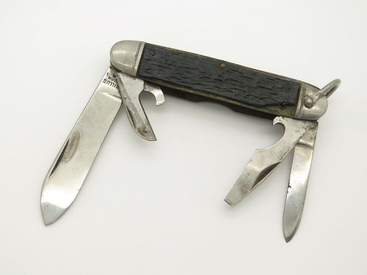 Vintage 1940s-50s Camillus New York Black Multi Tool Folding