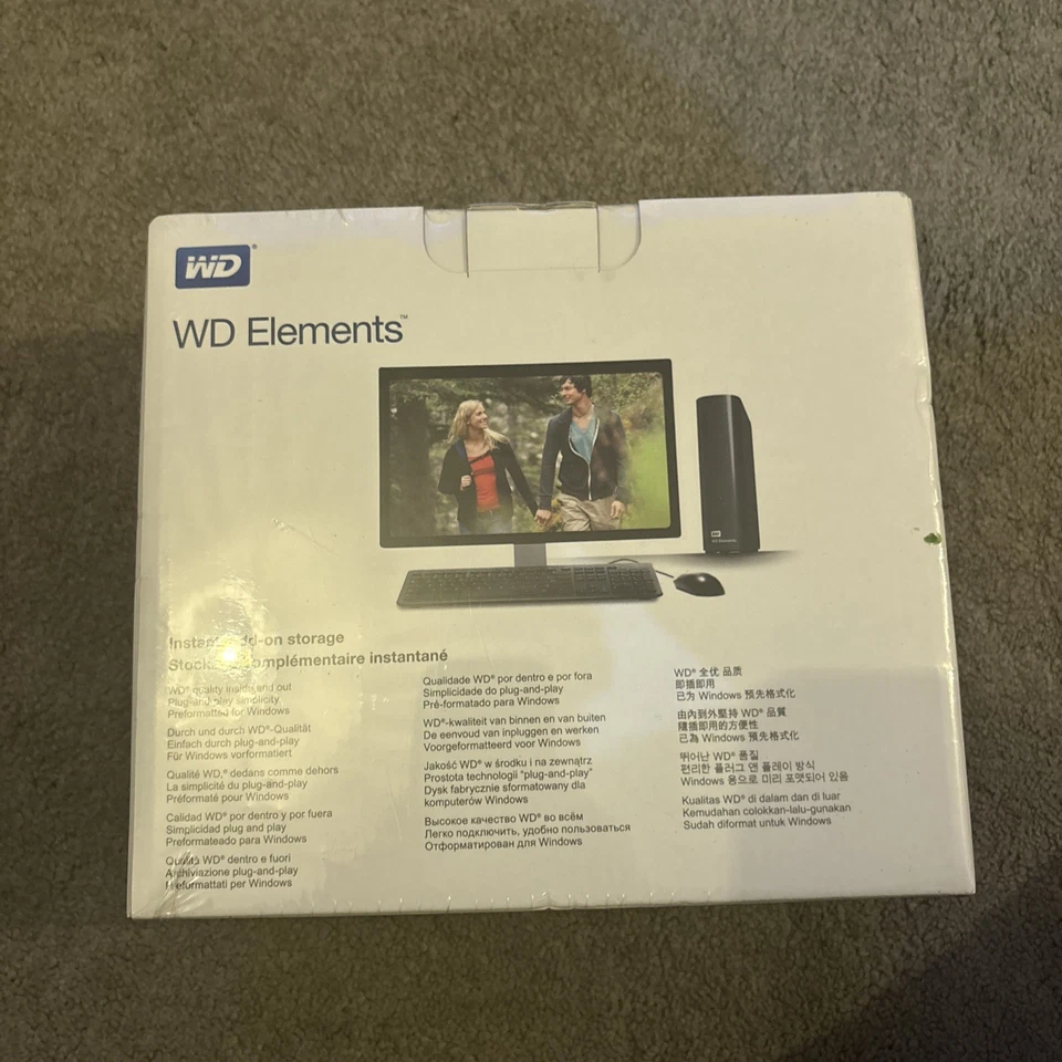 WD 2 TB Elements Desktop External Hard Drive - USB 3.0, Black. - Image 4 of 4