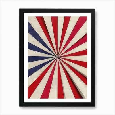 Amerikanische Flagge 1 Kunstdruck gerahmt Wandbild Poster Leinwanddruck Bild