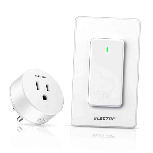 Remote Control Outlet,  15A/1500W Wireless Wall Mounted Power Switch, Long 