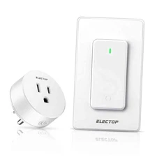 Remote Control Outlet,  15A/1500W Wireless Wall Mounted Power Switch, Long 