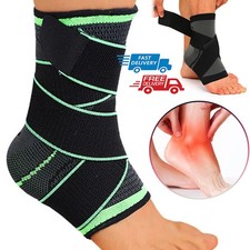 Sports Ankle Support Brace Elastic Compression Foot Plantar Fasciitis Heel Wraps
